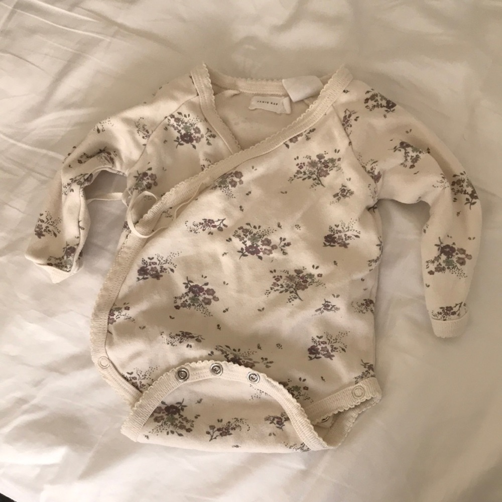 Jamie Kay floral wrap onesie size 3-6 months